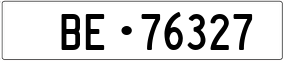 Trailer License Plate